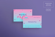Business Cards | Pink Music Party