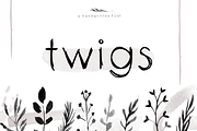 Twigs - A Handwritten Scribble Font 