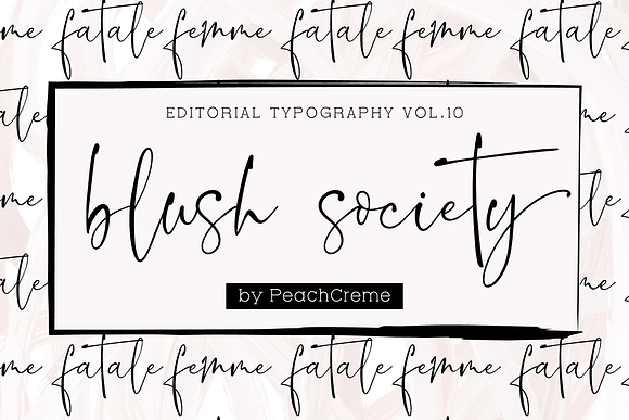Blush Society // Editorial Vol.10 in Script Fonts - product preview 20