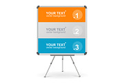 Vector colorful board. Option banner