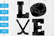Love Hockey SVG Ice Hockey SVG