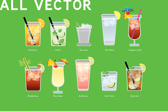 Cocktails Galore in Illustrations - product preview 2