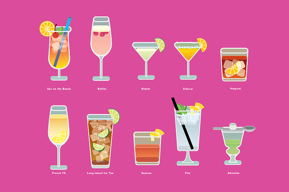 Cocktails Galore in Illustrations - product preview 3