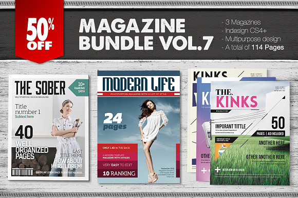 Magazine Bundle 7 in Magazine Templates - product preview 4