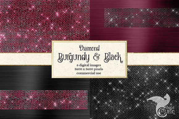 Diamond Burgundy and Black in Textures - product preview 1