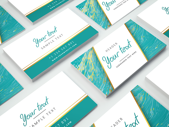 Elegant Business Card Template in Business Card Templates - product preview 1