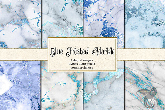Blue Marble Digital Paper in Textures - product preview 1