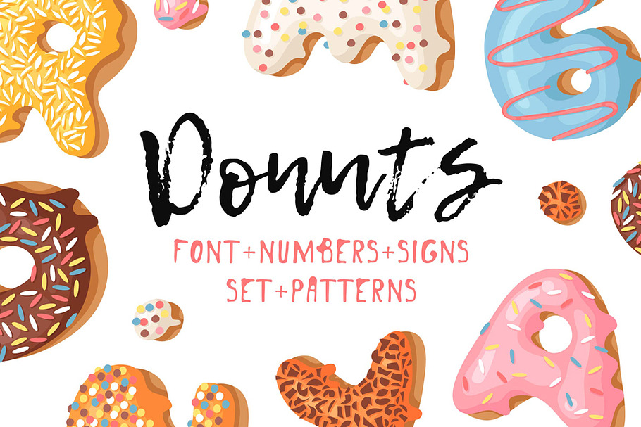 Donuts, Font & Patterns