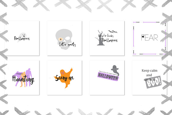Halloween lettering Bundle in Illustrations - product preview 2