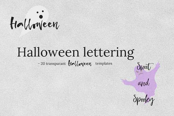 Halloween lettering Bundle in Illustrations - product preview 3