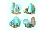 Set of cityscape icons