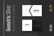 Geometric-Silver Business Card