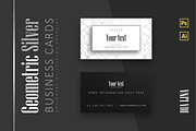 Geometric-Silver Business Card