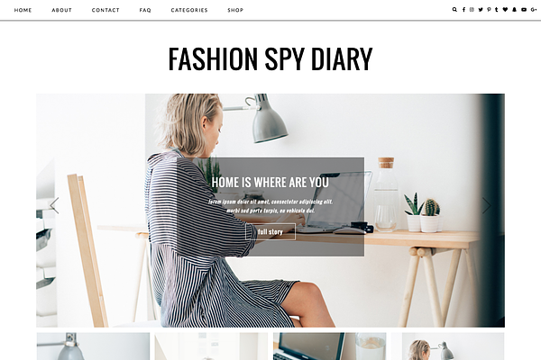WordPress Theme "Fashion Spy"