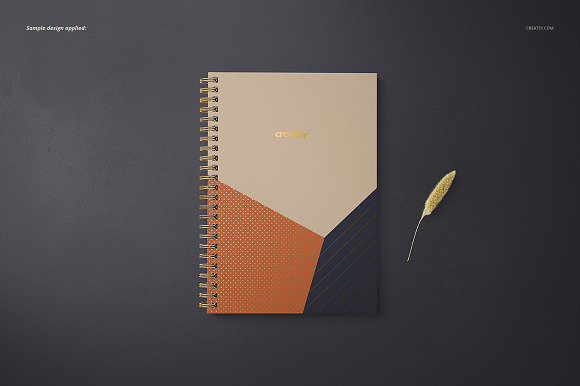 A5 Spiral Notebook Mockup Set in Print Mockups - product preview 3