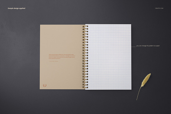 A5 Spiral Notebook Mockup Set in Print Mockups - product preview 6