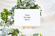 4x6 Ivy & Easel Styled Card Mockup