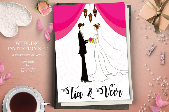 Save The Date Invitation Templates in Wedding Templates - product preview 1