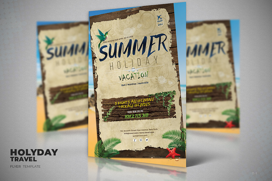 Summer Vacation Flyer in Flyer Templates - product preview 8
