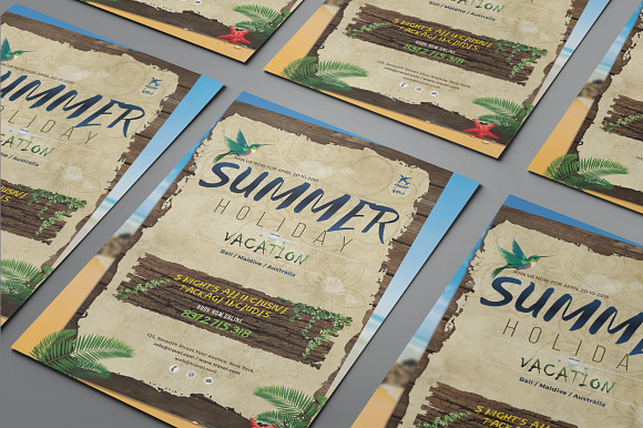Summer Vacation Flyer in Flyer Templates - product preview 2