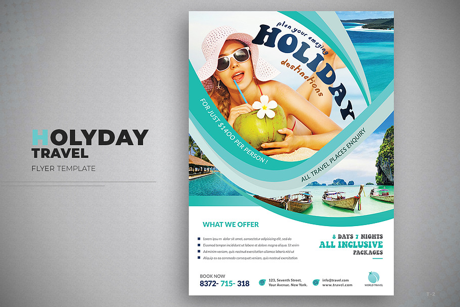 Holiday Travel Flyer in Flyer Templates - product preview 8