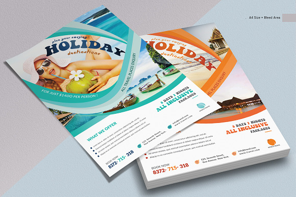 Holiday Travel Flyer in Flyer Templates - product preview 3