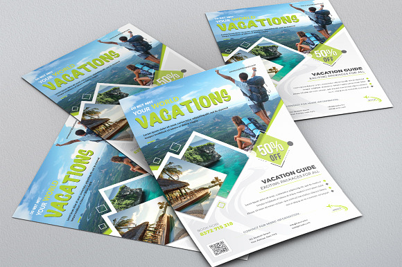 Travel & Vacation Flyer in Flyer Templates - product preview 1