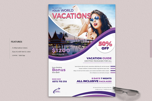 Travel & Tour Flyer in Flyer Templates - product preview 2
