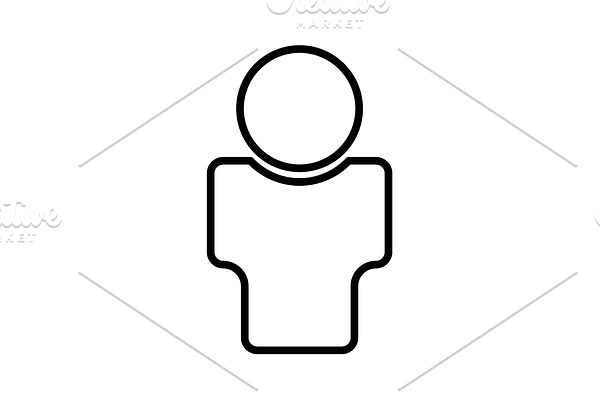User line Icon. vector illustration 