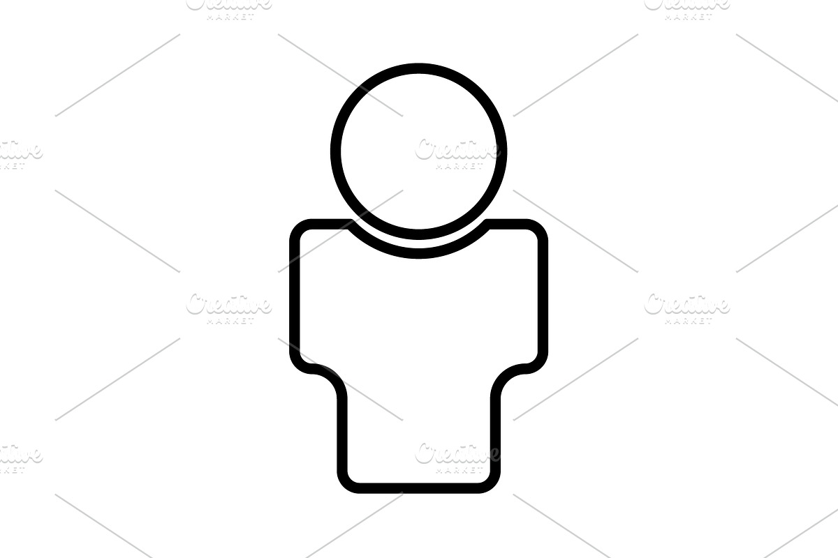User line Icon. vector illustration  in Graphics - product preview 8