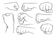 Set of fists