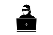 Hacker Icon. vector illustration 