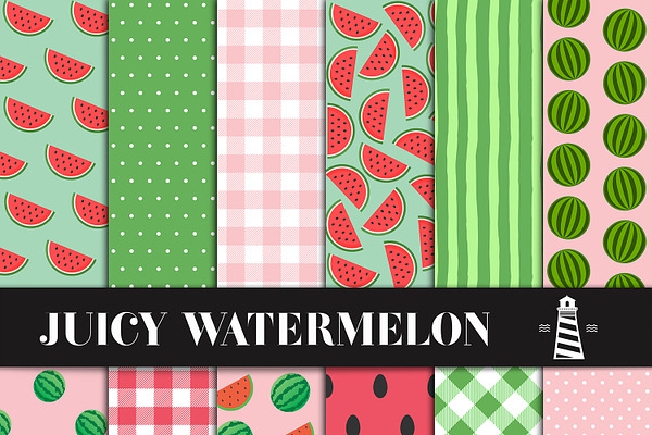 Red & Green Watermelon Backgrounds