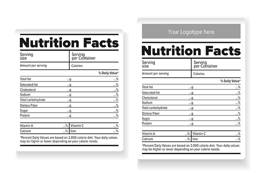 Nutrition facts labels