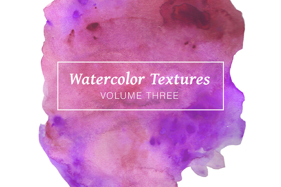 Purple Watercolor Textures Volume 3
