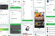 iPhone e-commerce app UI Kit - 70 sc