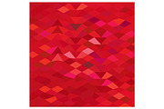 Imperial Red Abstract Low Polygon Ba