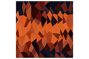 Persimmon Orange Abstract Low Polygo