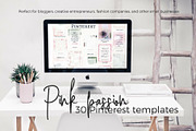 Pinterest templates- Pink passion