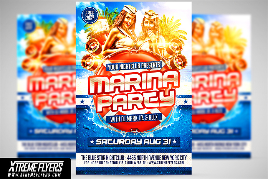 Marina Party Flyer in Flyer Templates - product preview 8