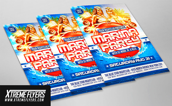 Marina Party Flyer in Flyer Templates - product preview 1
