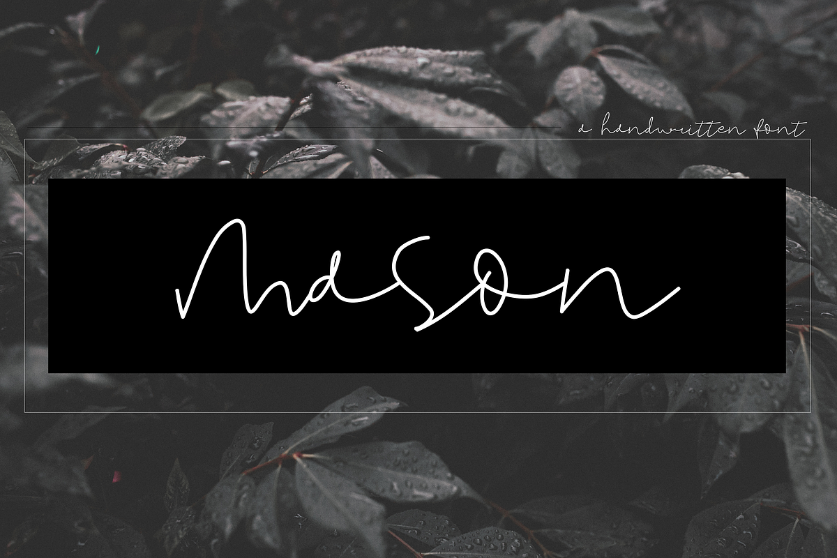 Mason - Handwritten Signature Font in Script Fonts - product preview 8