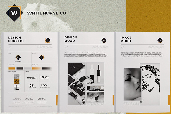 Mood Board - Whitehorse in Branding Mockups - product preview 1