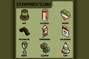 St.Patricks Day color outline