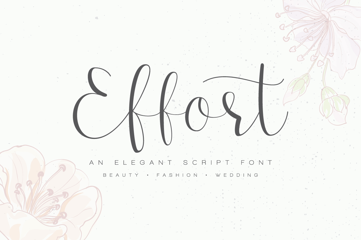 Effort Calligraphy Font - 50% OFF in Script Fonts - product preview 8