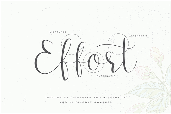 Effort Calligraphy Font - 50% OFF in Script Fonts - product preview 5
