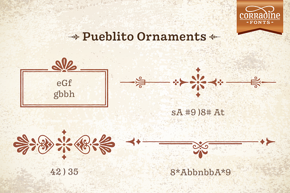 Pueblito font family in Serif Fonts - product preview 5