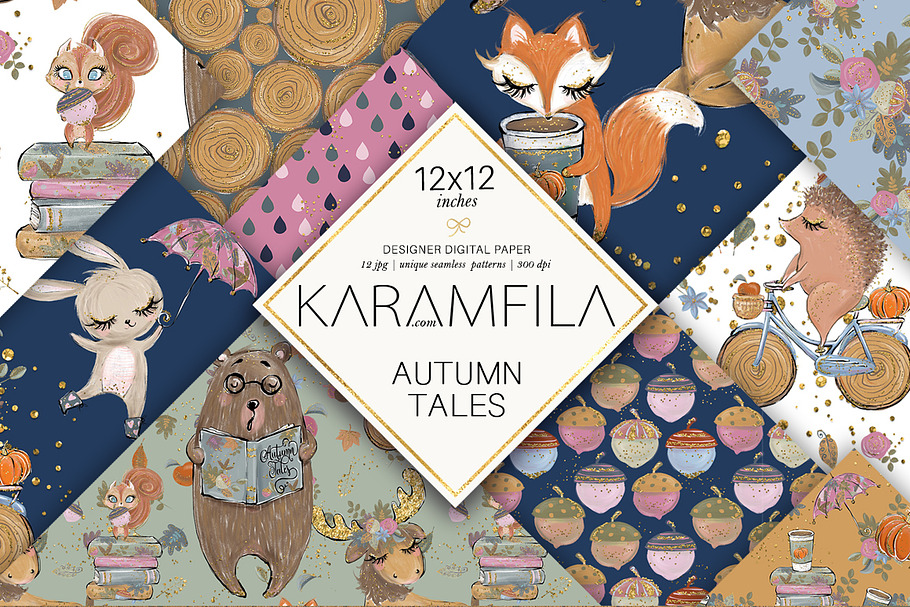 Fall Woodland Patterns in Patterns - product preview 8