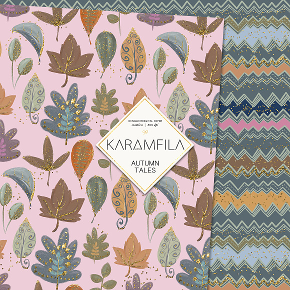 Fall Woodland Patterns in Patterns - product preview 2