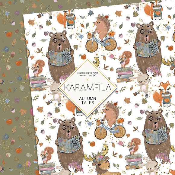 Fall Woodland Patterns in Patterns - product preview 3